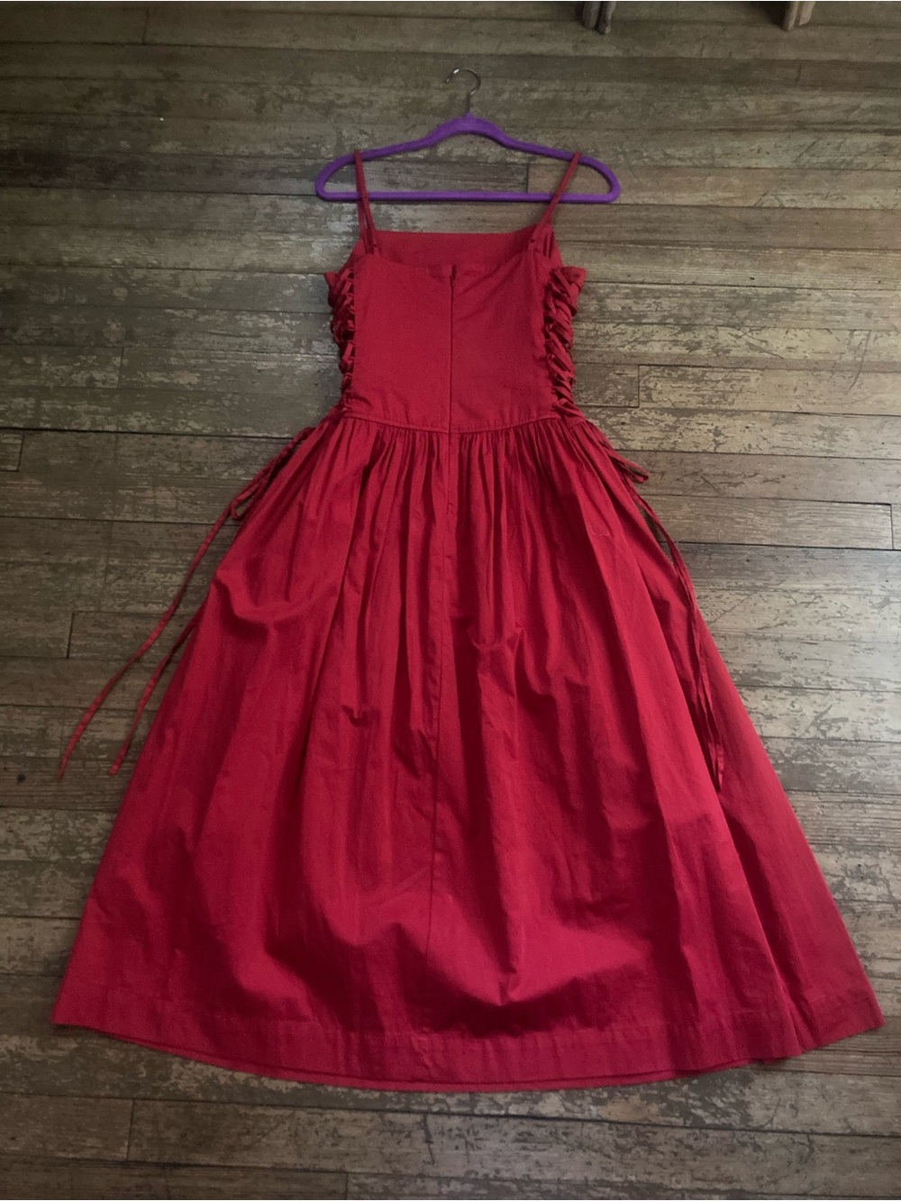 Angelina Midi Dress in Red - Picture 10 of 14